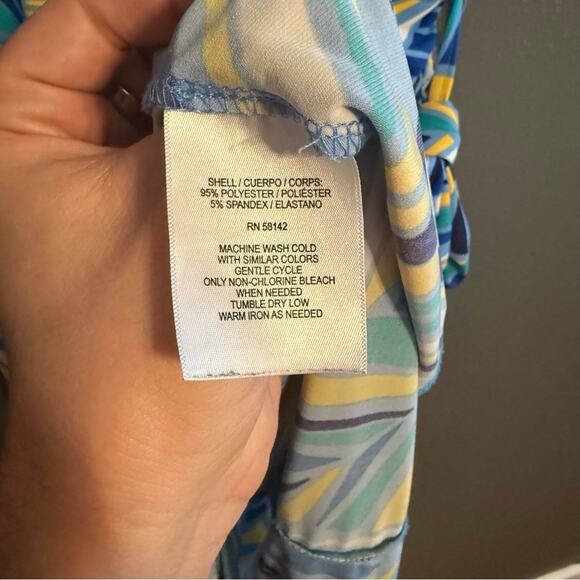 Maggy London Keyhole Dress Faux Wrap Size 10 - Picture 6 of 6